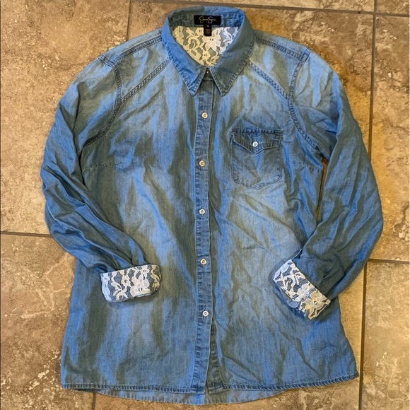 Jessica Simpson Tops - Jessica Simpson Denim Blouse